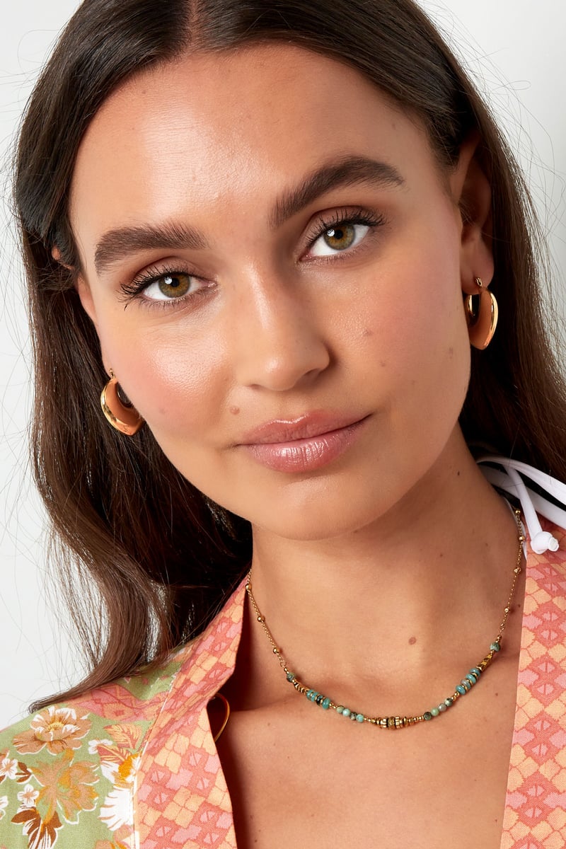 Chucky hoop earrings Goud kleur Stainless Steel