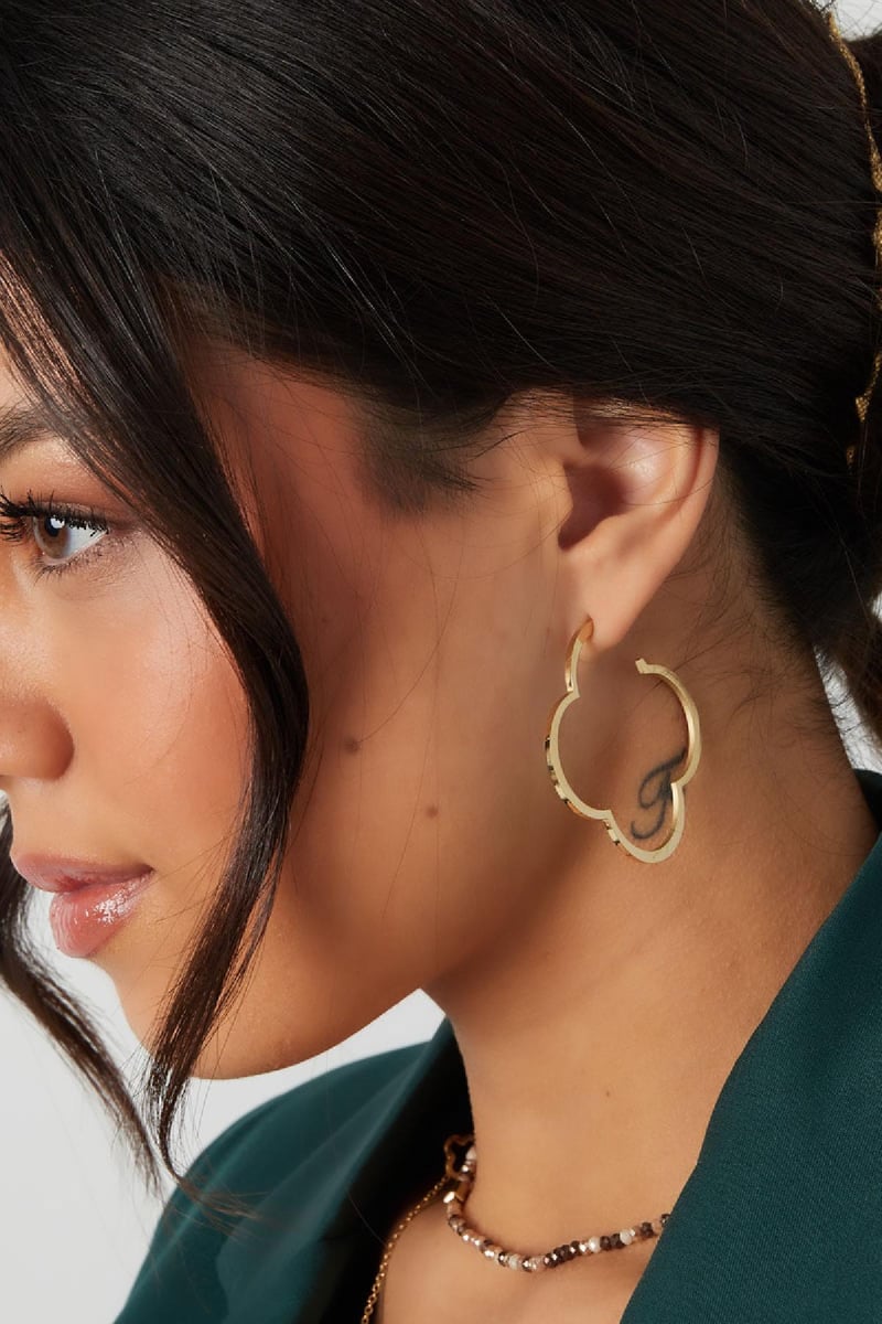 Oorstekers klaver Zilver Stainless Steel