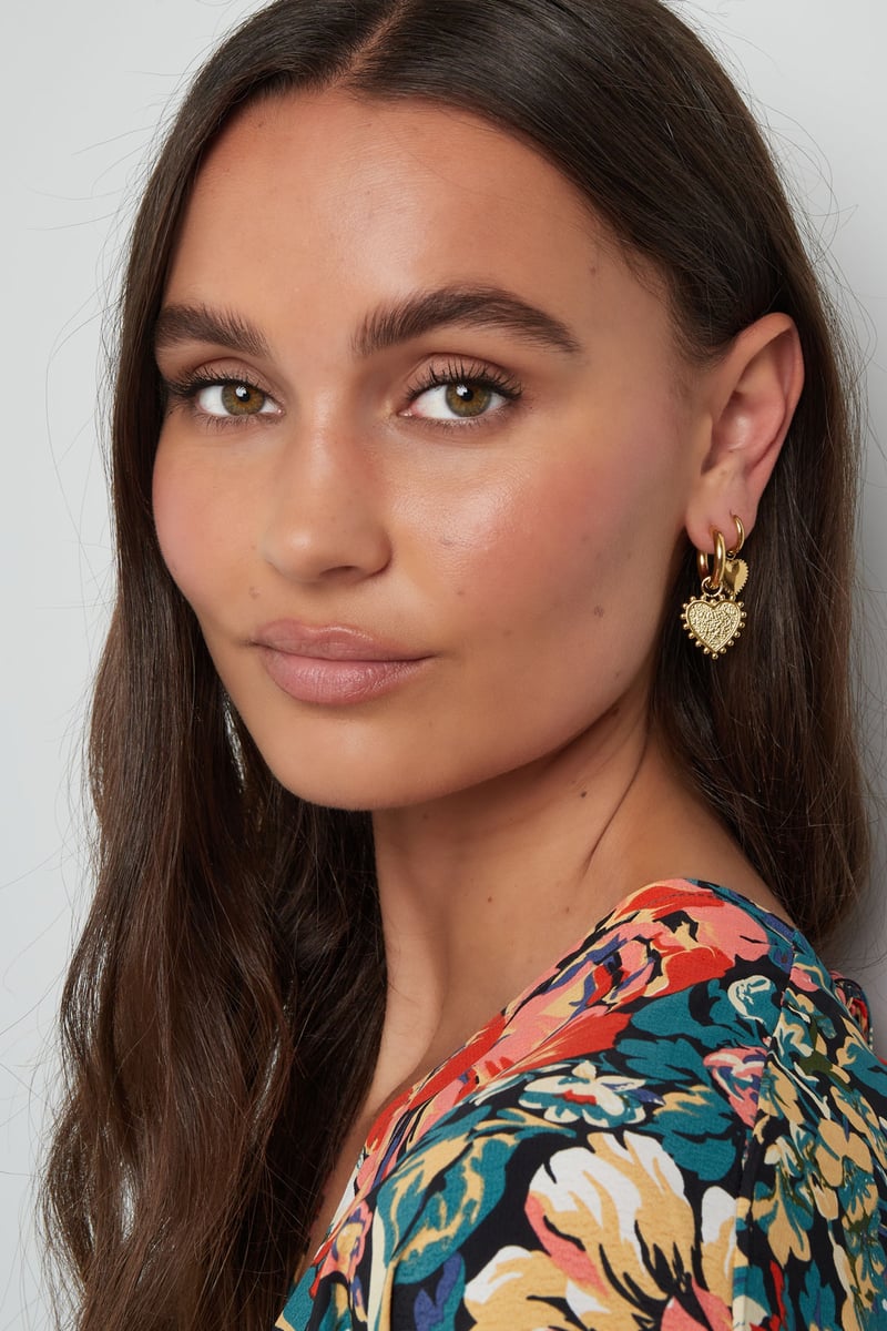 oorbellen versierd hart