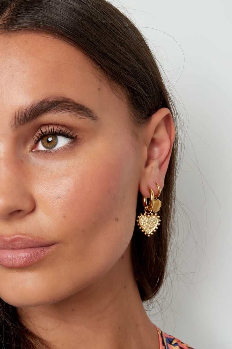 oorbellen versierd hart