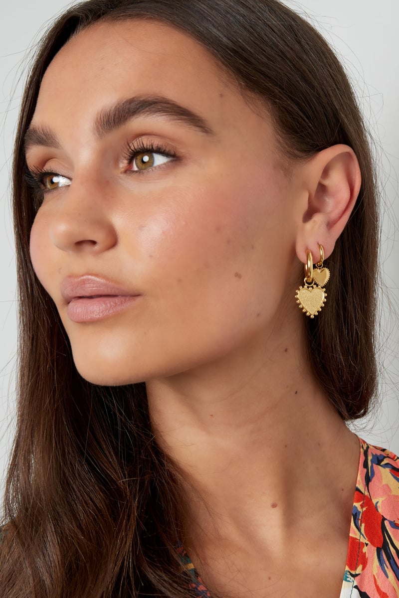 oorbellen versierd hart