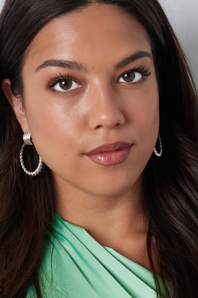 Oorbellen gekruld - zilver Alloy