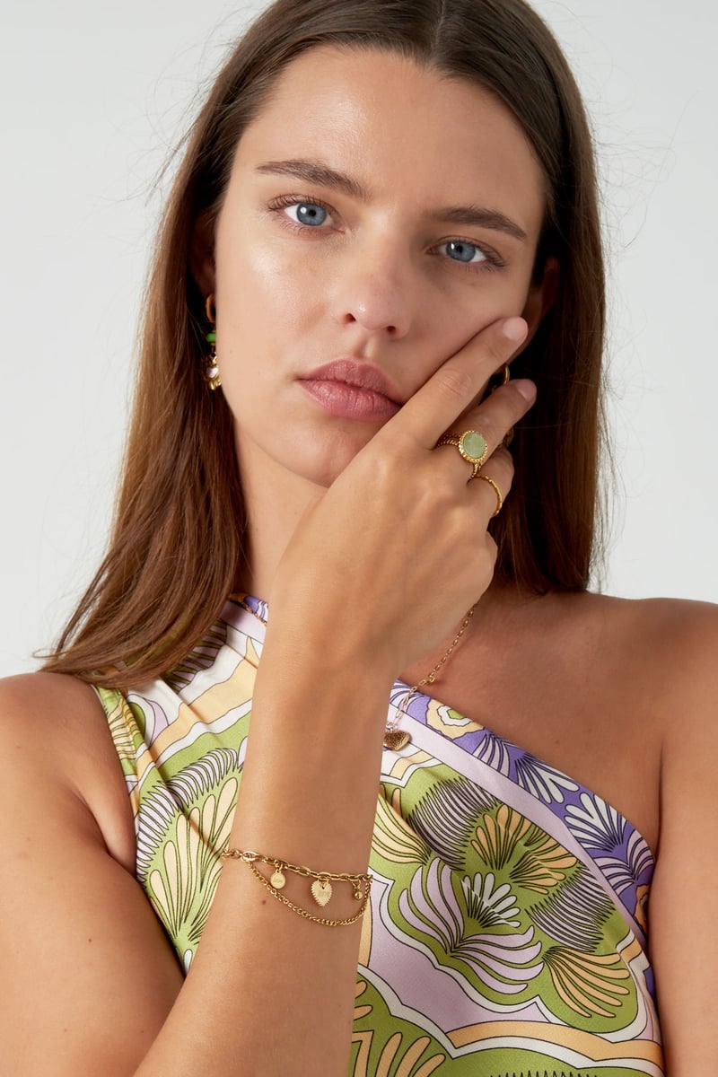 schakelarmband dubbel love