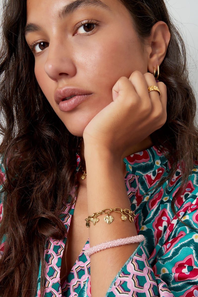 armband verschillende schakels met bedels