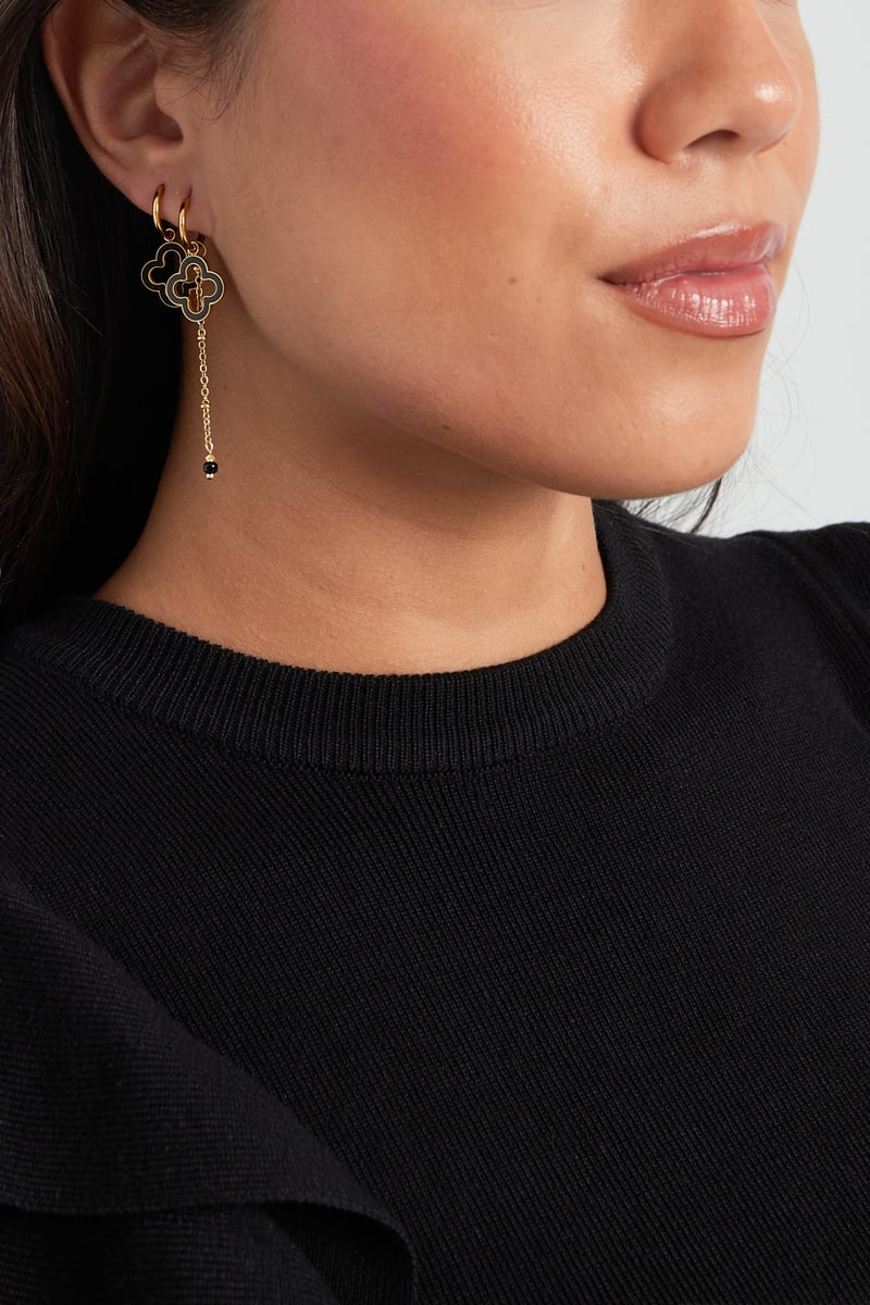 oorbellen midnight clover - roze 