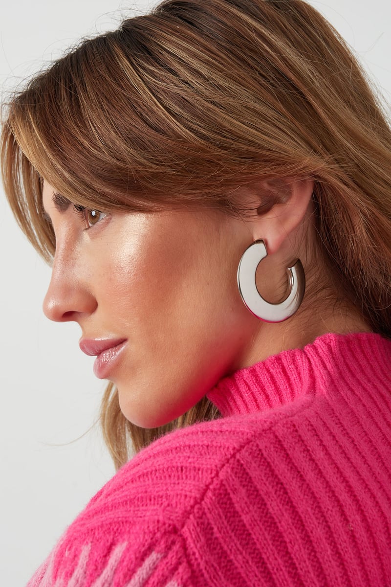 oorbellen dikke cirkel