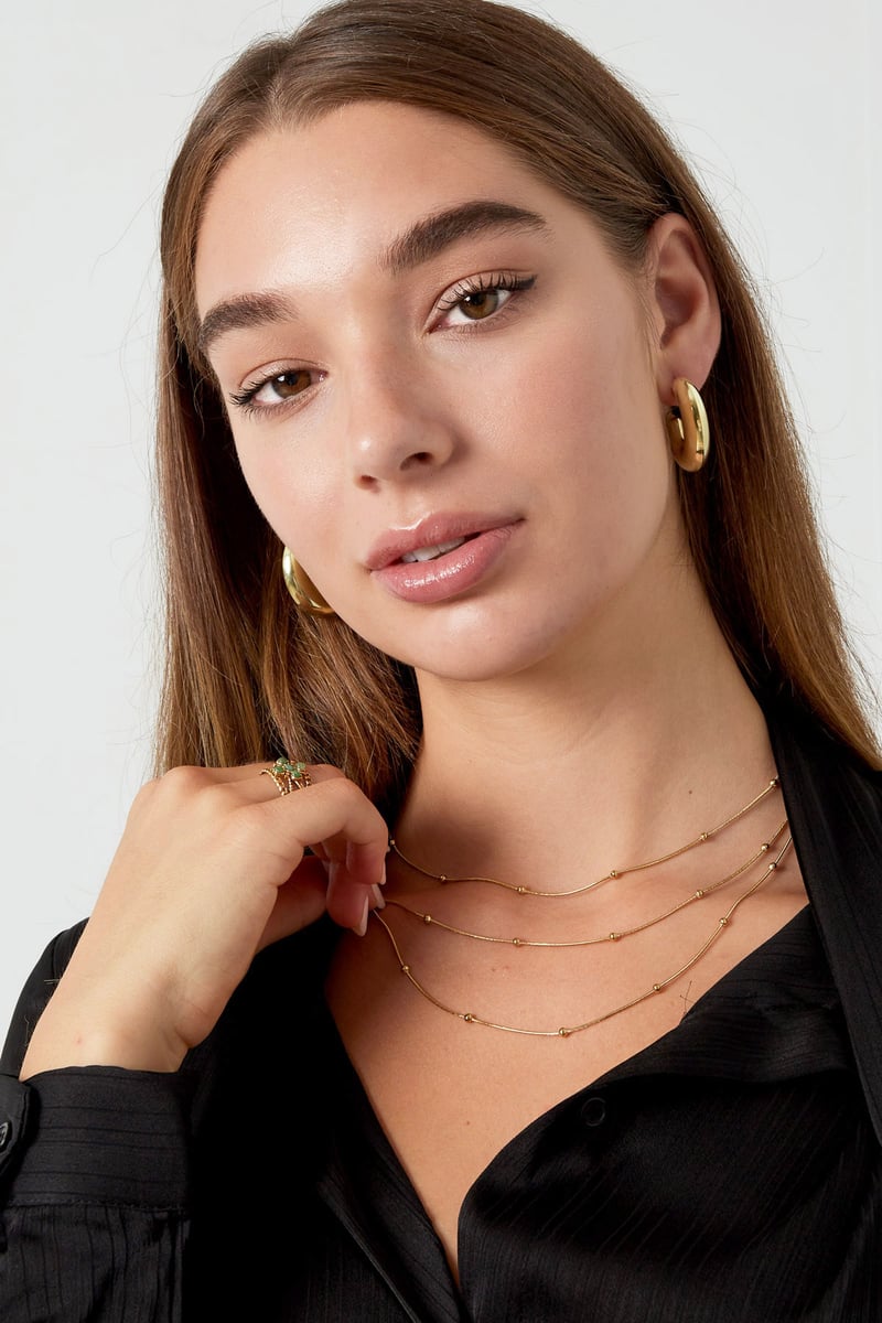 oorbellen basic dikke halve maan