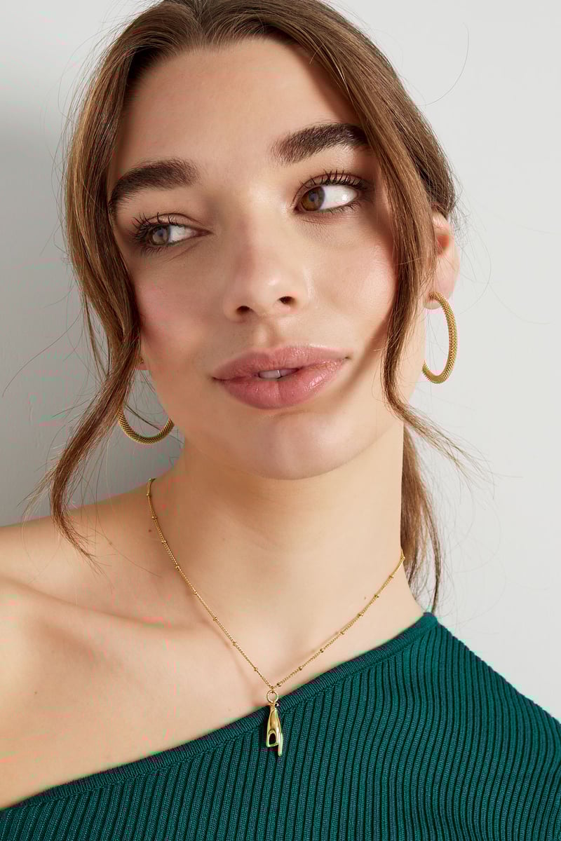 oorbellen rond met print