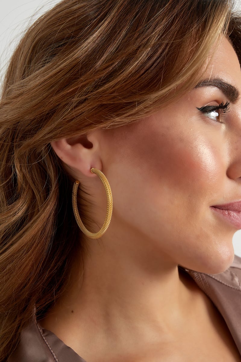 oorbellen drukke print