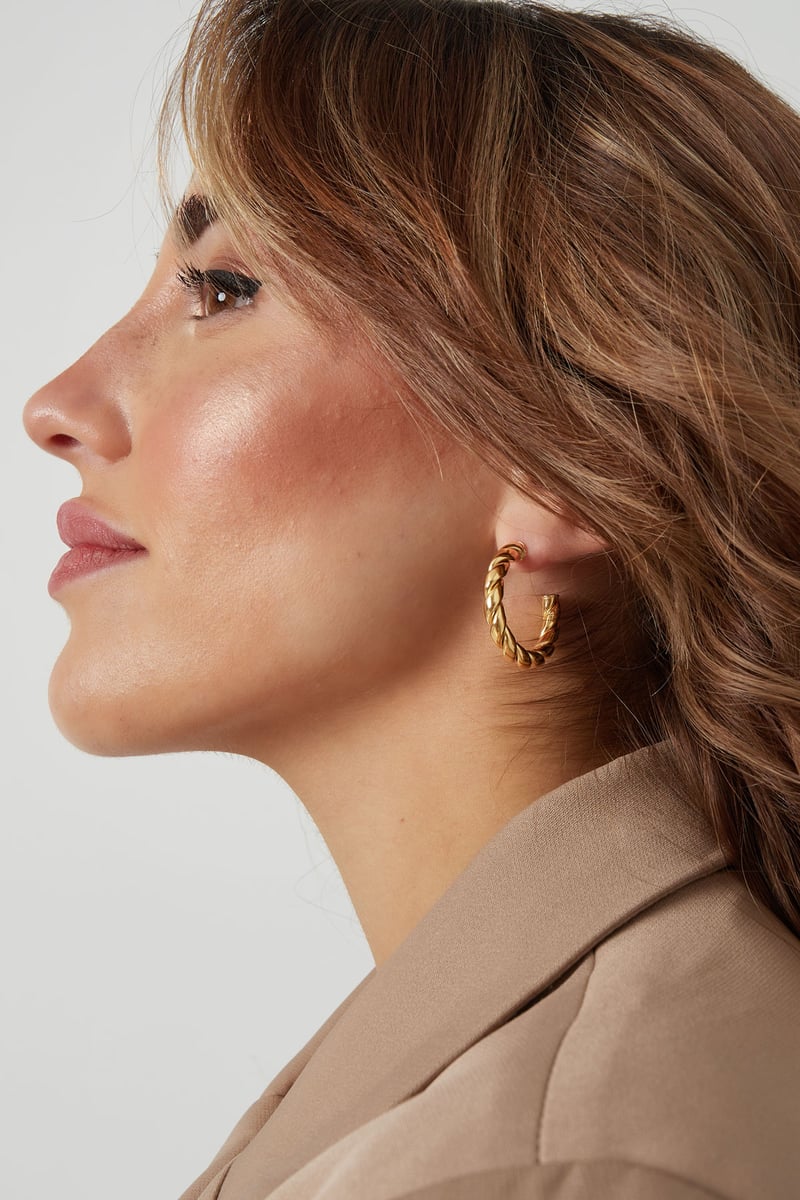 oorbellen gedraaid basic klein