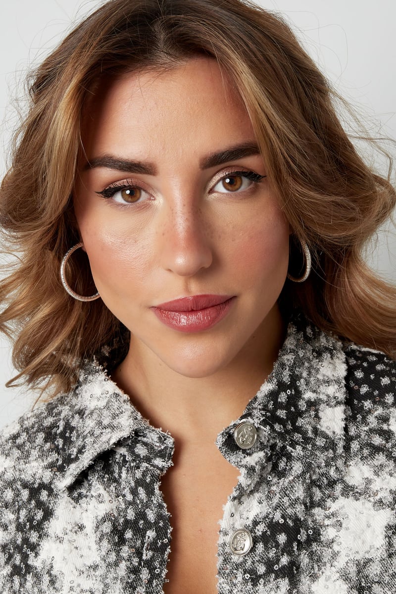 oorbellen slangenprint medium