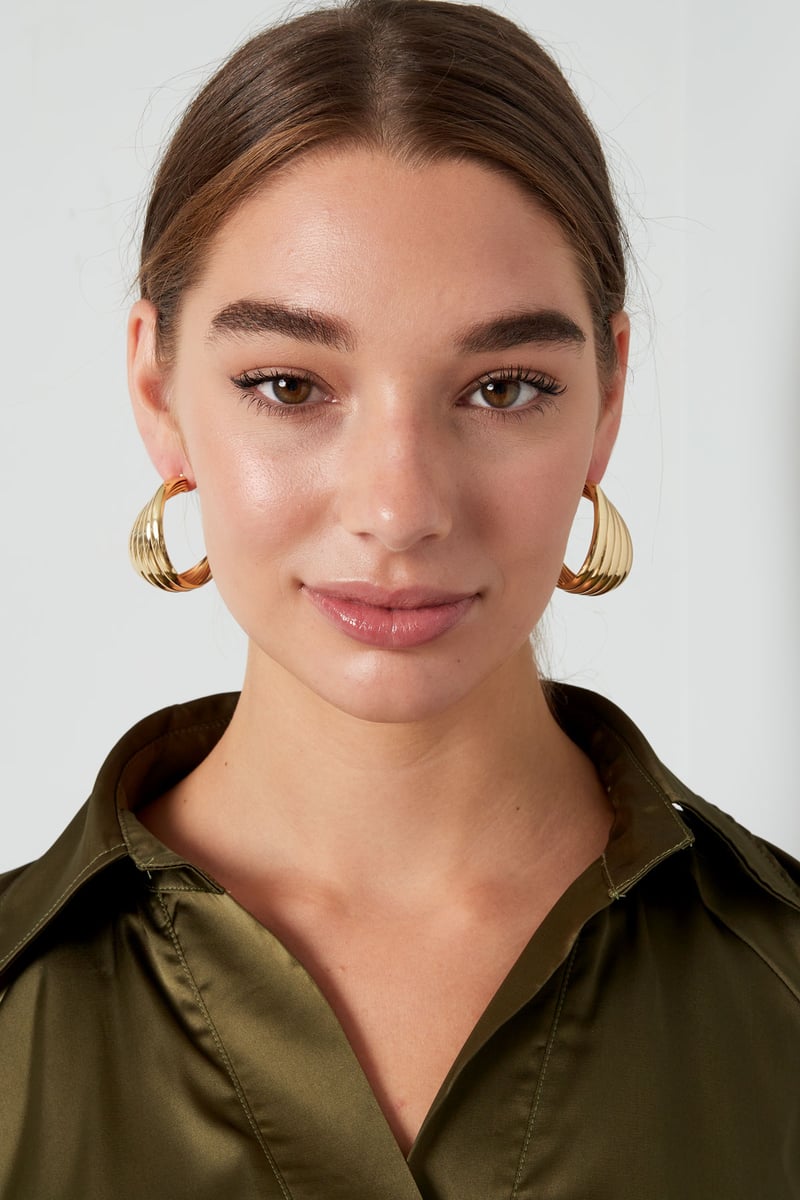 oorbellen abstracte laagjes