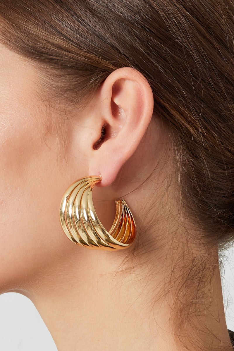 oorbellen abstracte laagjes