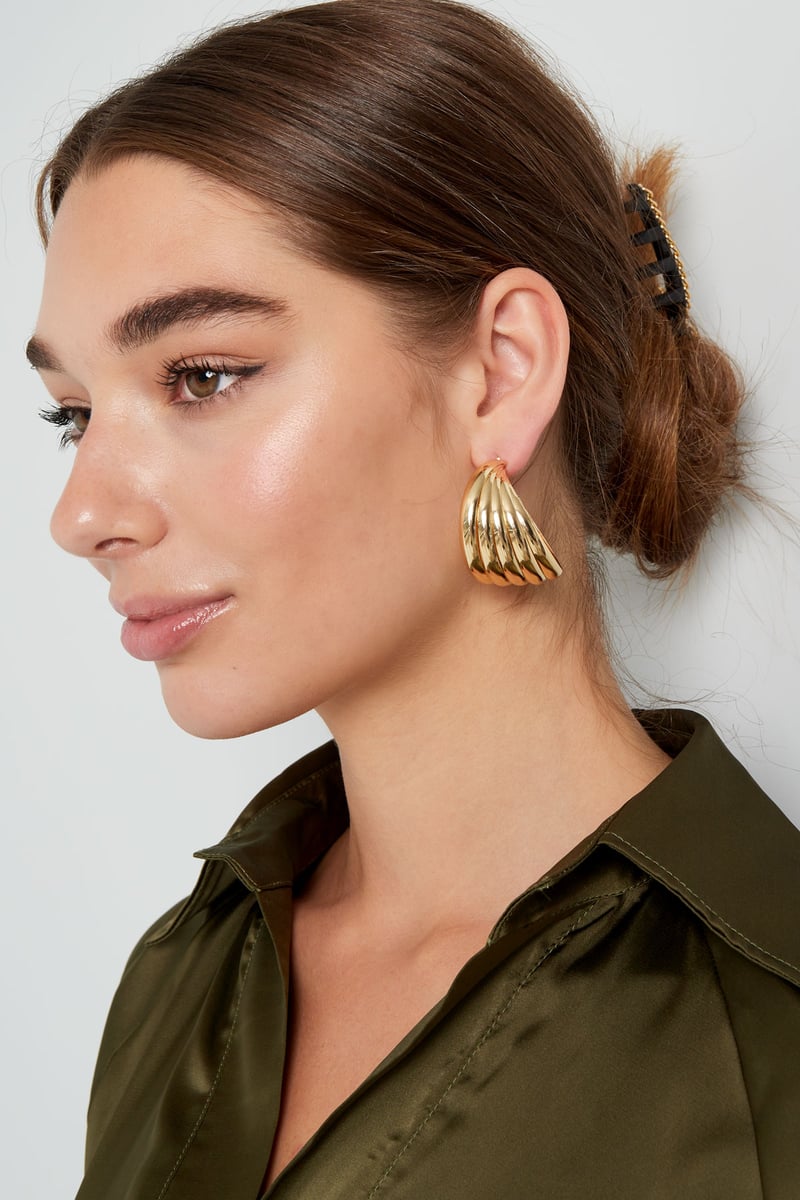 oorbellen abstracte laagjes