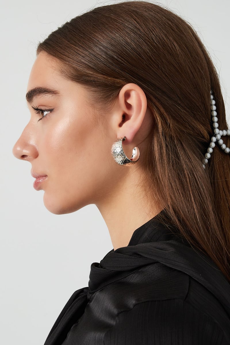 oorbellen sierlijke print