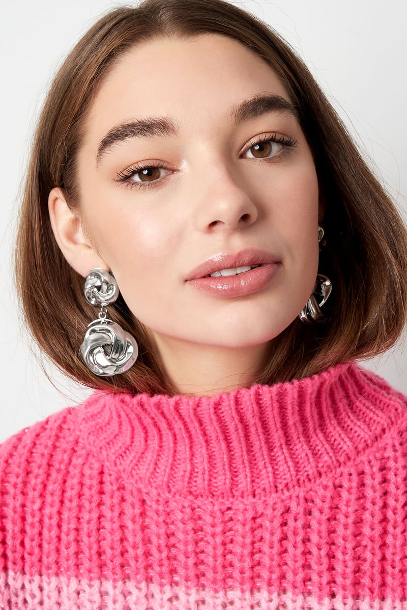 oorbellen dubbele knoop