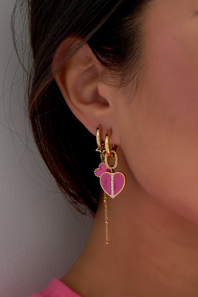 Oorbellen dancing dare - paars