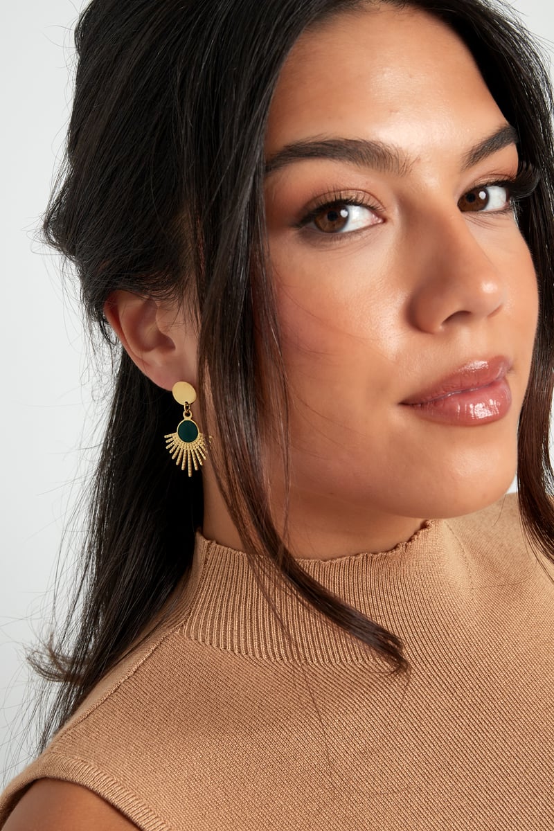 oorbellen secret soul - groen 