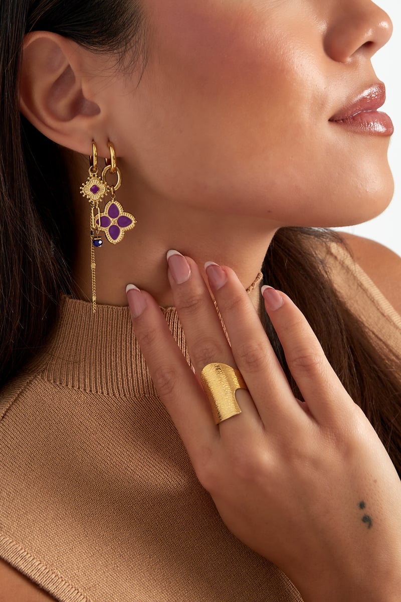 oorbellen need flowers - roze 