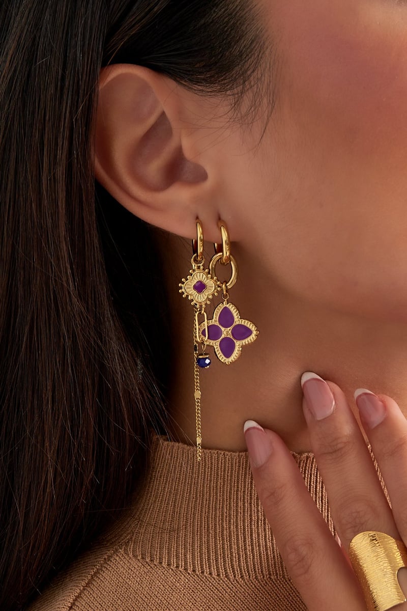 oorbellen need flowers - roze 