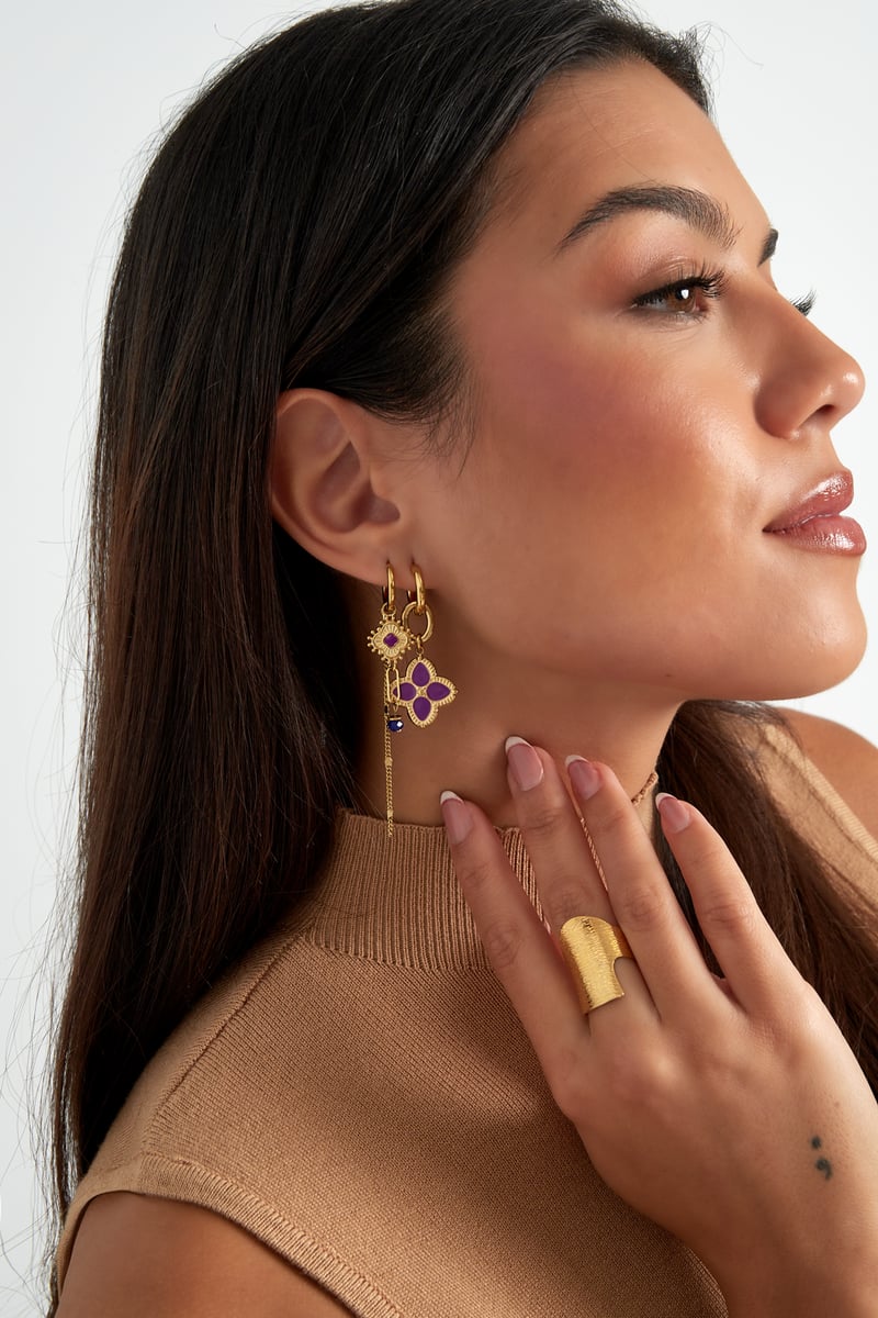 oorbellen need flowers - roze 