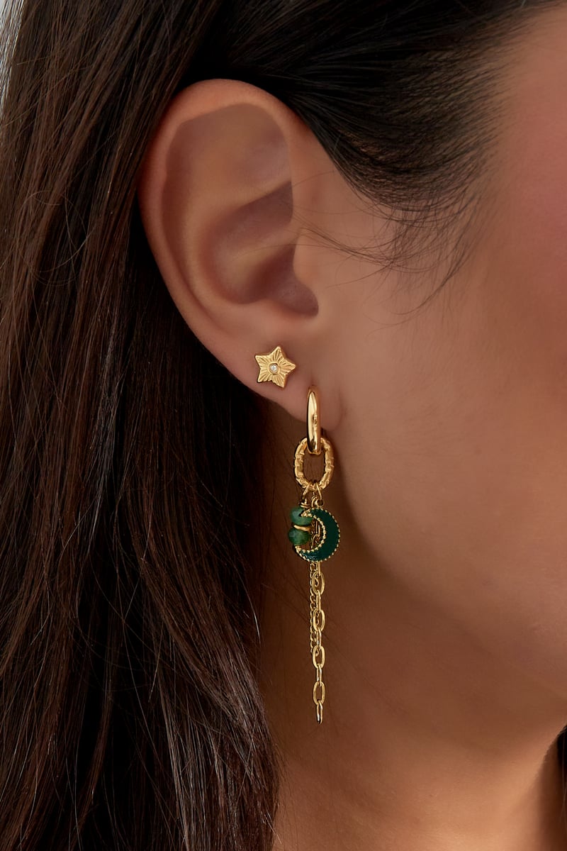 Oorbellen moonlight lover - paars