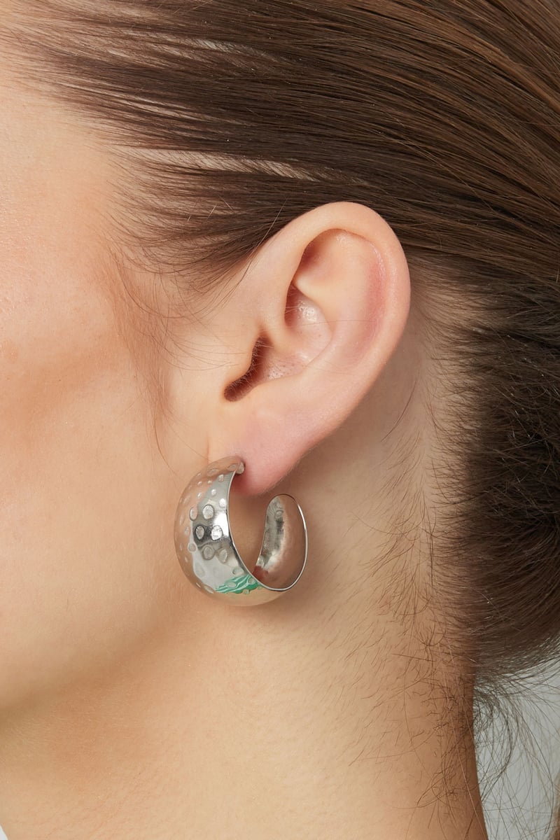 oorbellen maan grote stippen