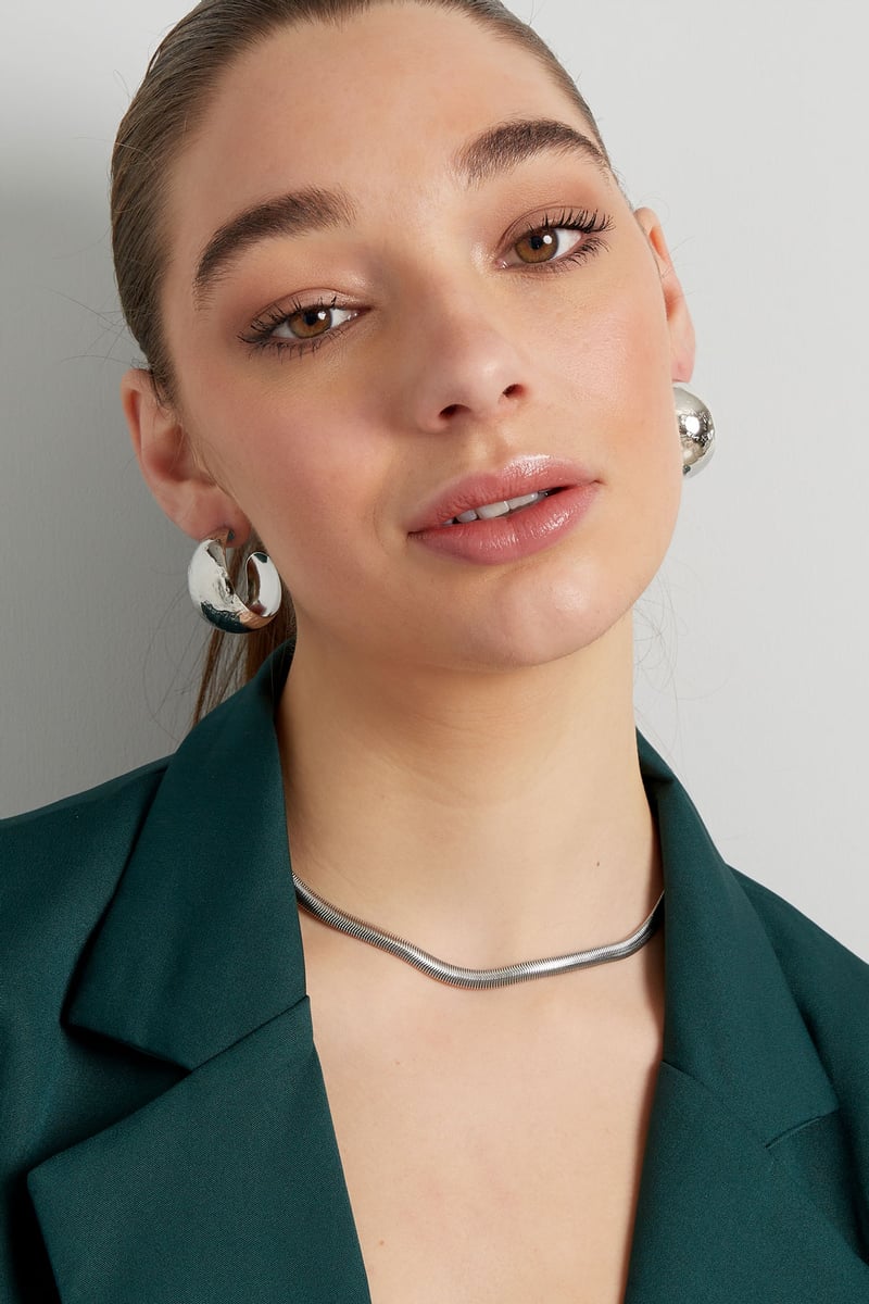 oorbelen geborsteld breed