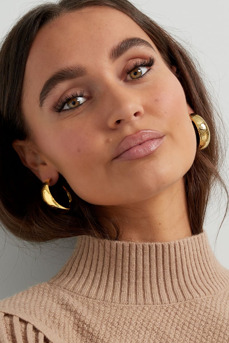 oorbellen subtiele structuur