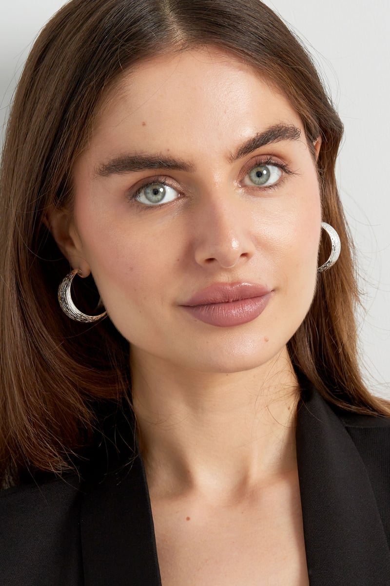 oorbellen maan geborsteld