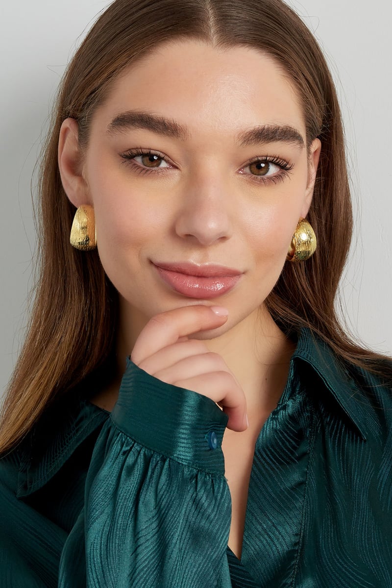 oorbellen maan geborsteld