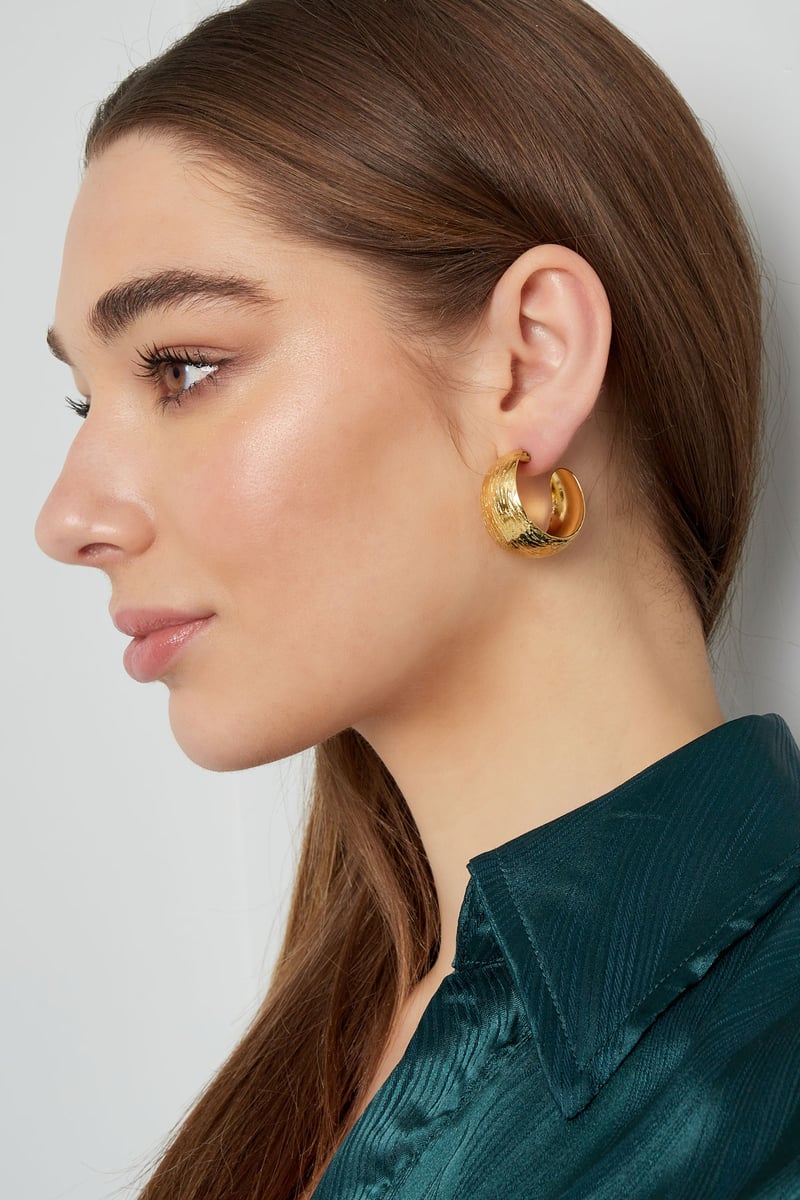 oorbellen maan geborsteld