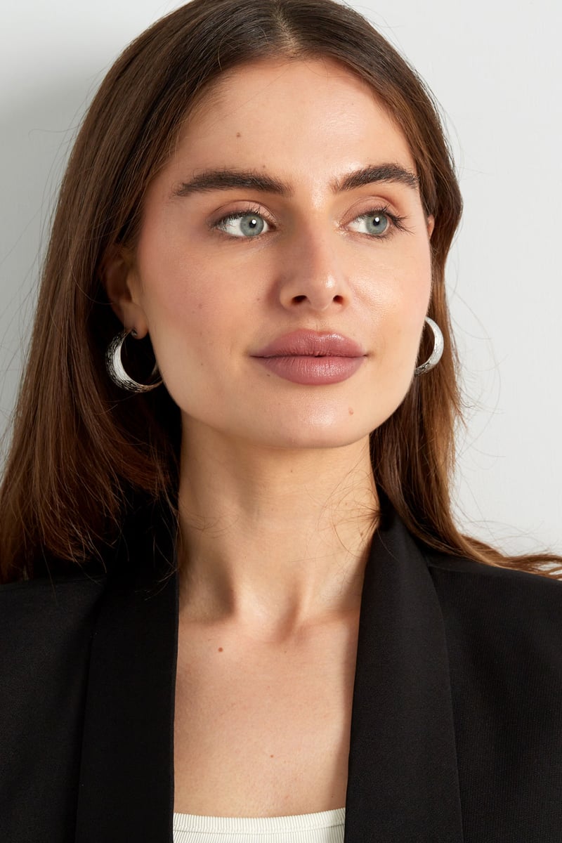 oorbellen maan geborsteld