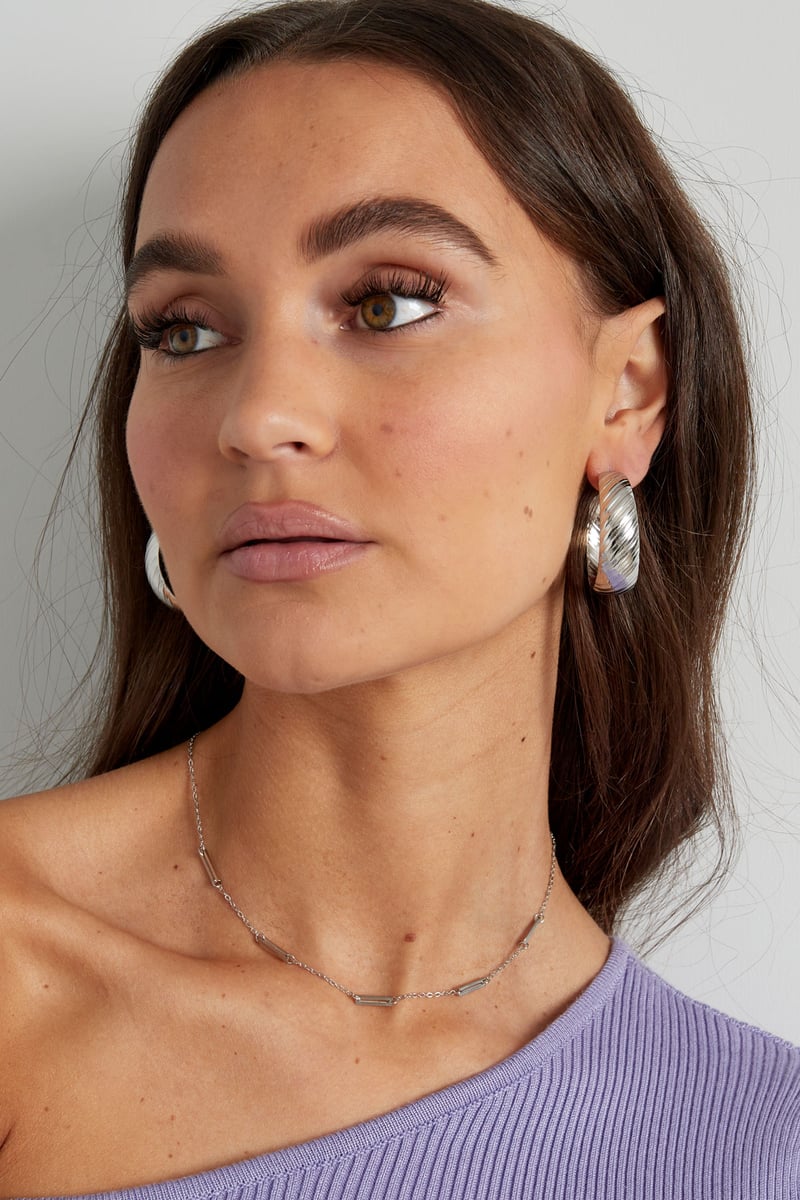 oorbellen streep detail