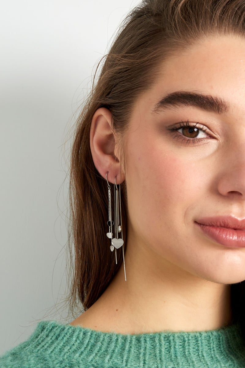 hangende oorbellen hartjes