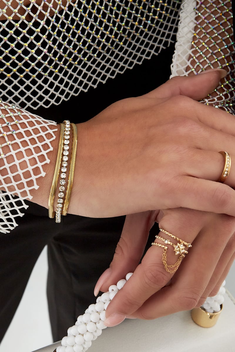 armband speels met bling