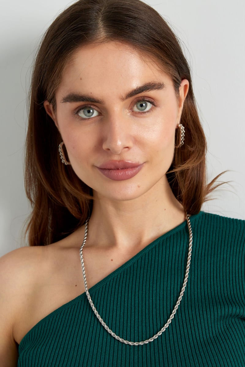 oorbellen langwerpig schakel in schakel