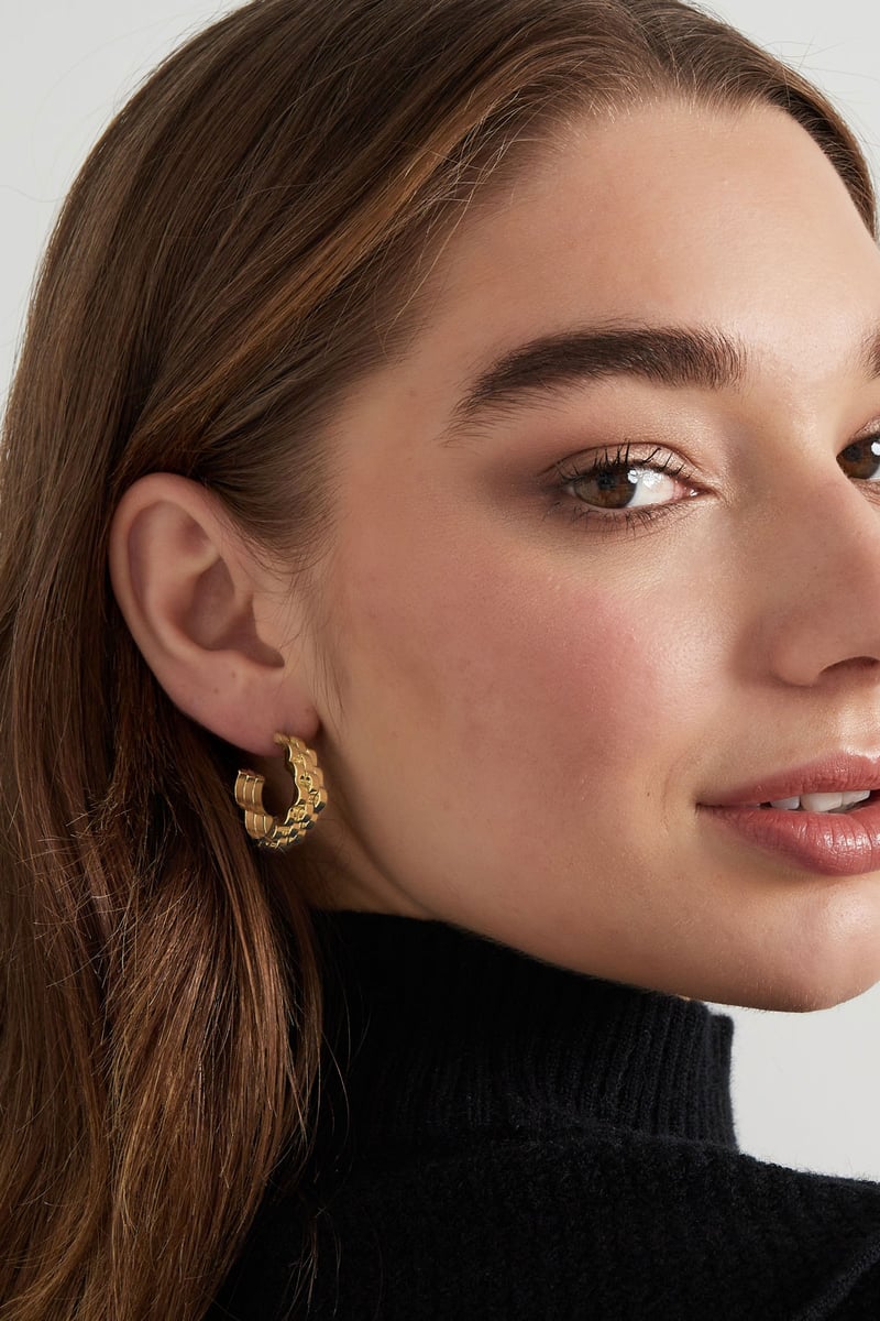 oorbellen bloem schakel in schakel