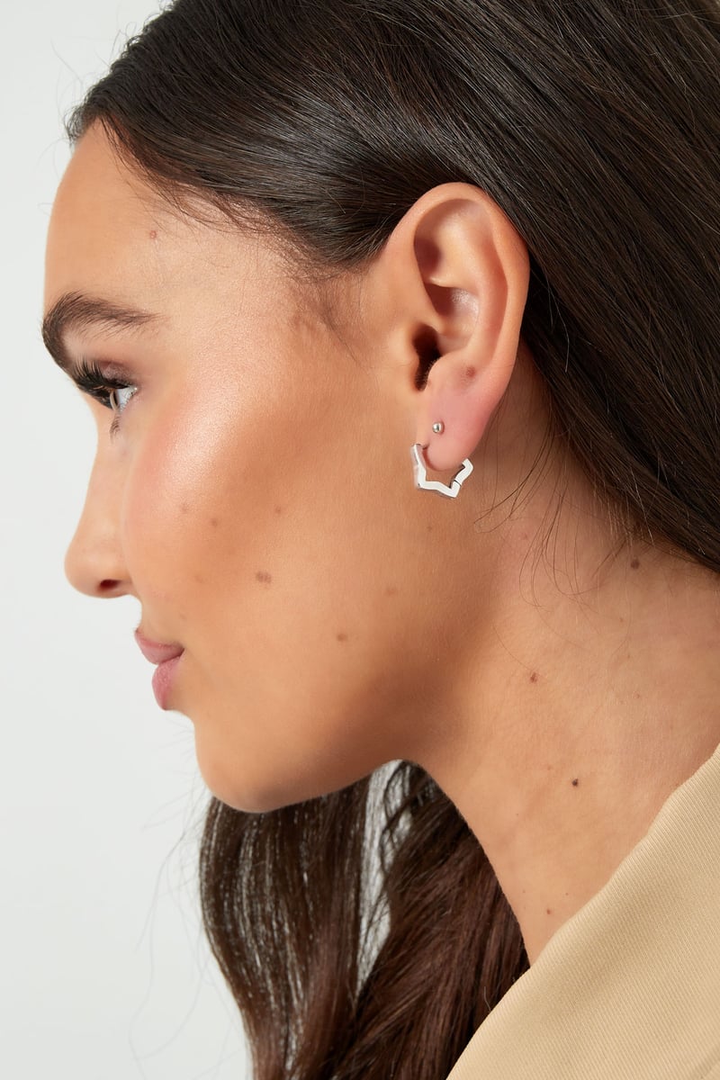 Basic ster oorbellen Goud kleur - klein