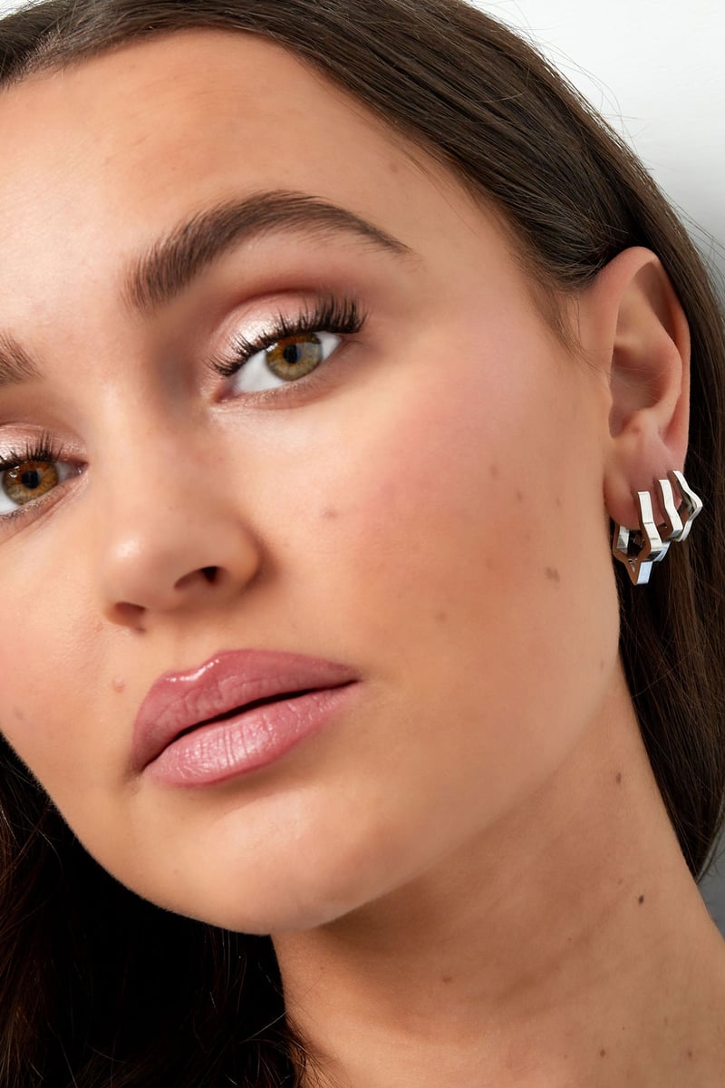 basic ster oorbellen groot