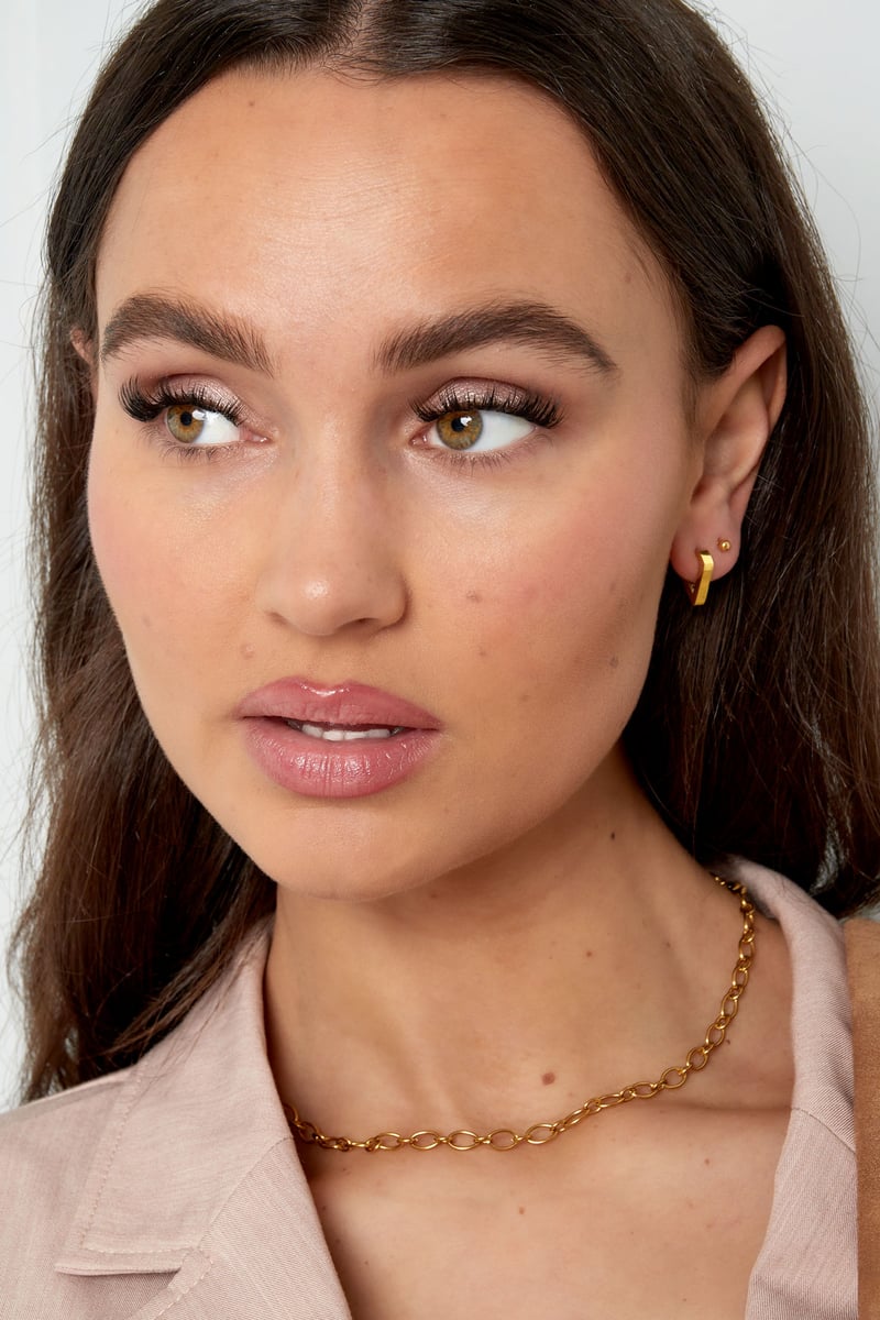 diamantenvorm oorbellen klein