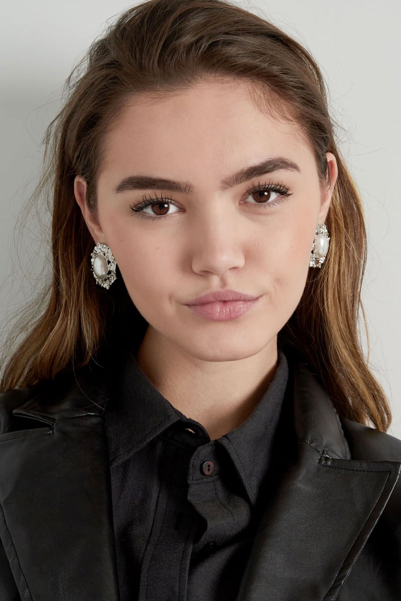 vintage parel oorbel