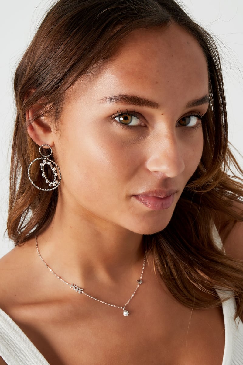 oorbellen met ronde hangers