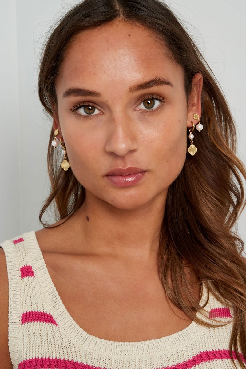 oorbellen klaver parel dream