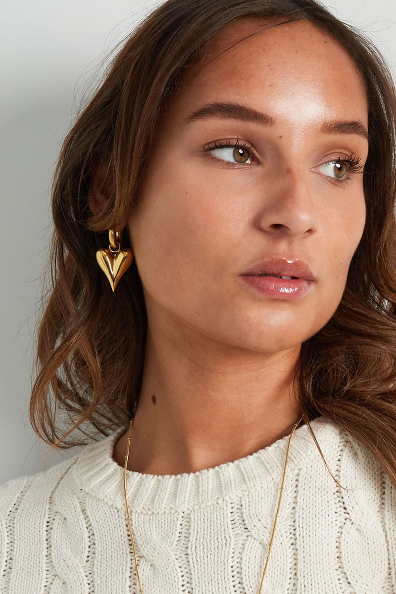 oorbellen met harthangers groot