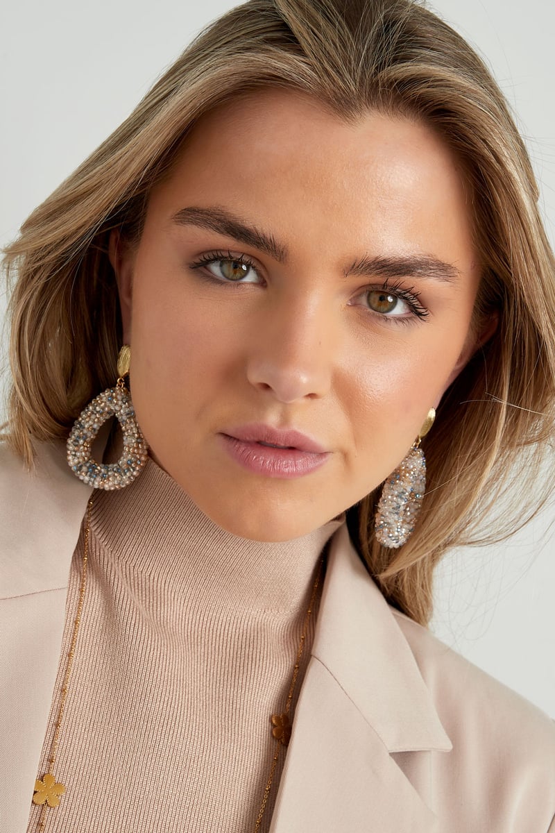 Discodip oorbel - lila