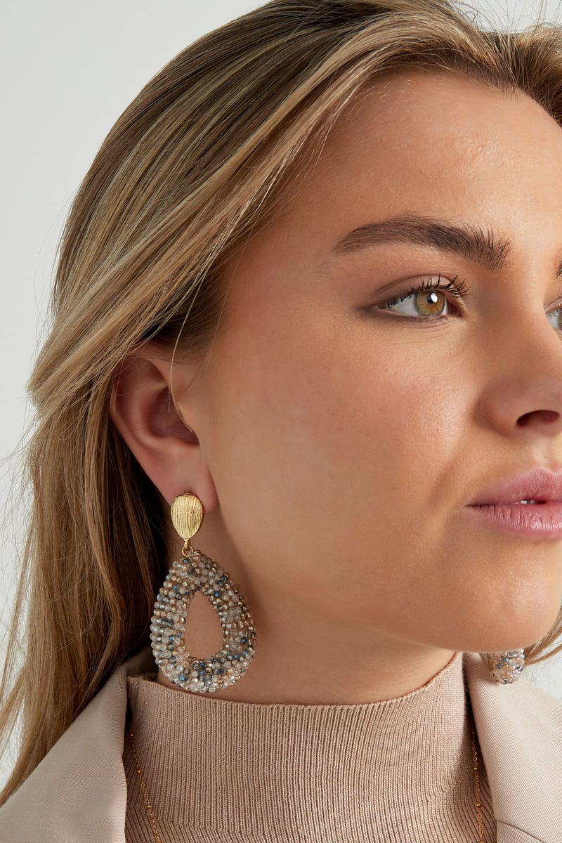 Discodip oorbel - lila