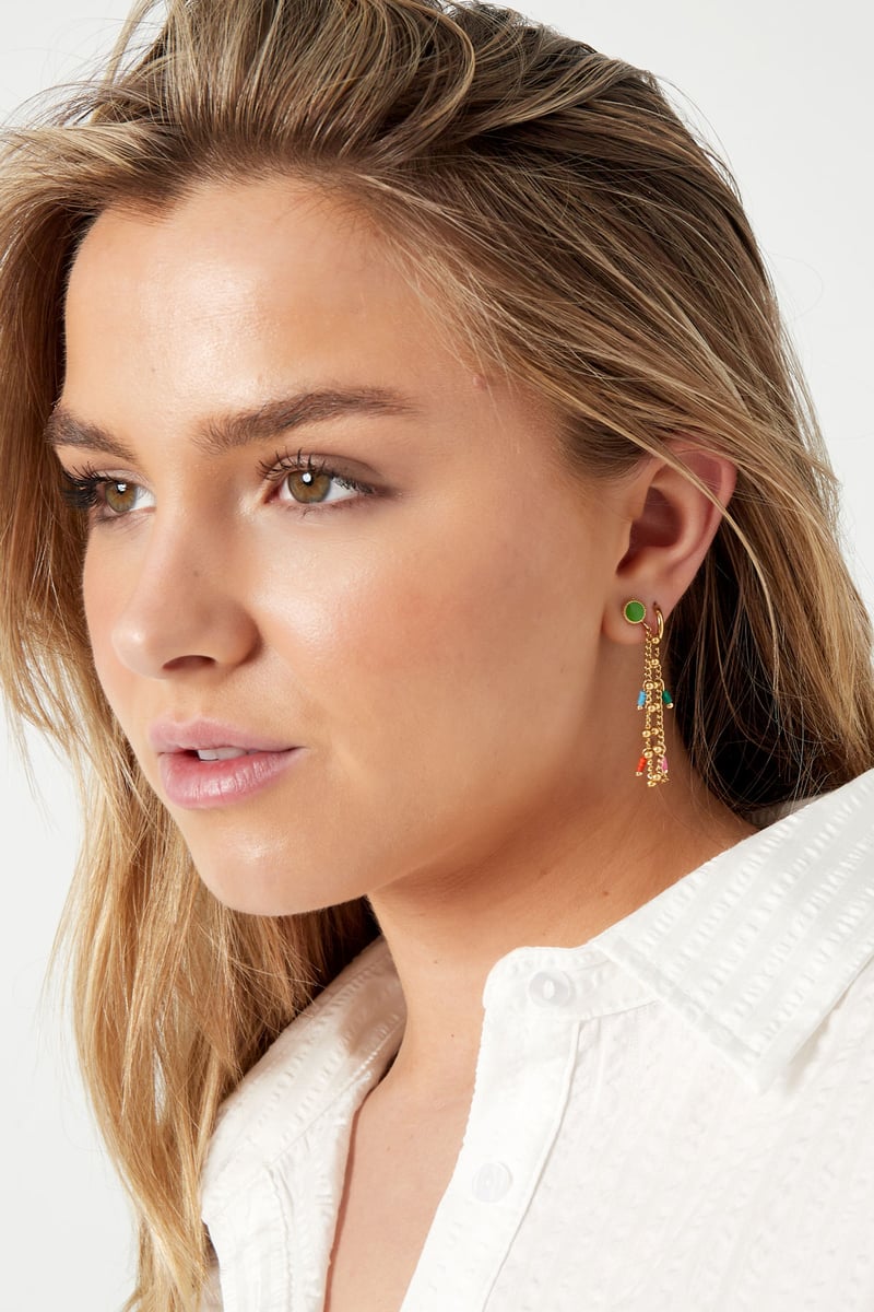 messy colors oorbellen