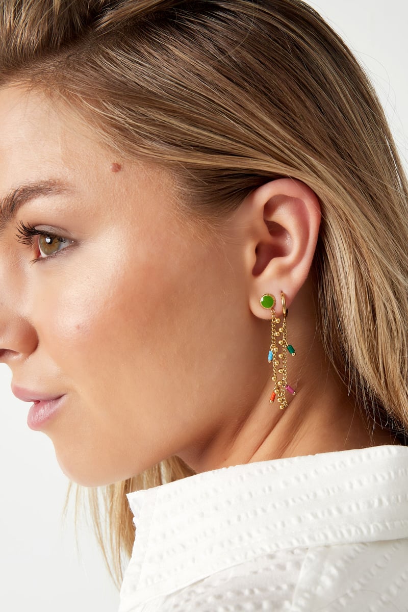 messy colors oorbellen