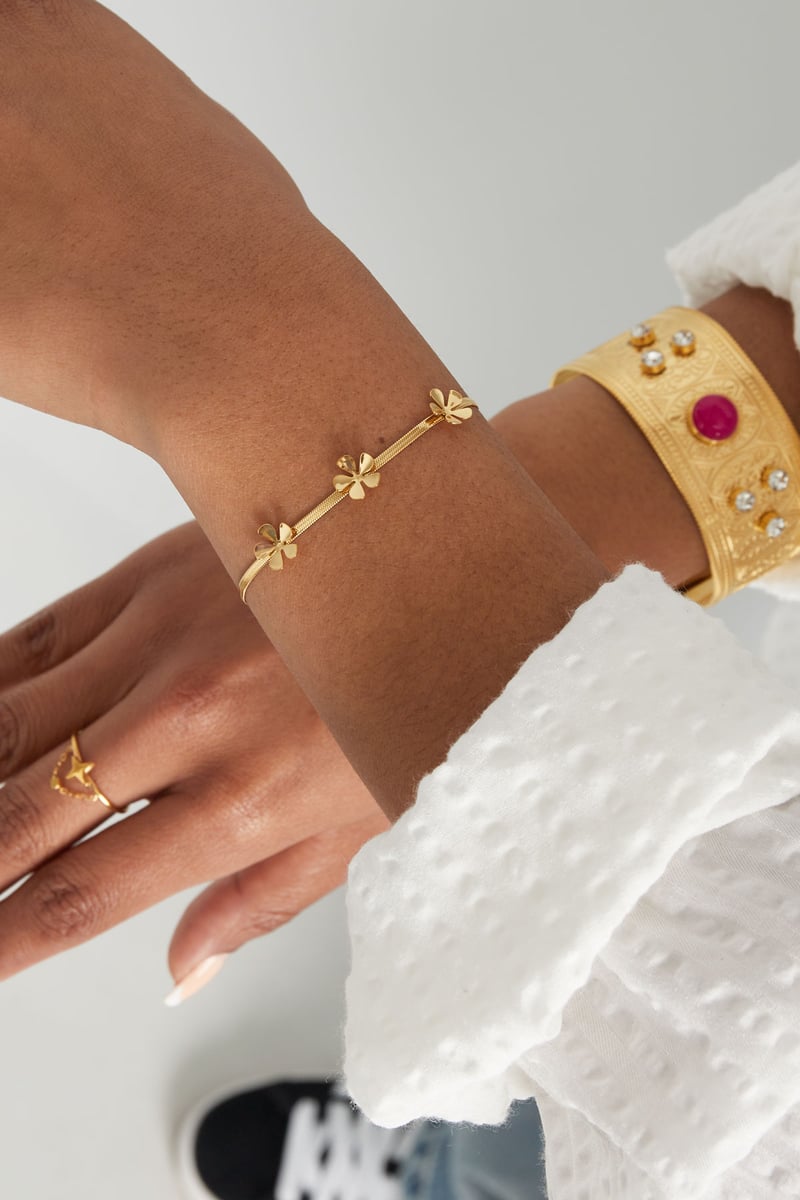 armband 3 basic bloemtjes